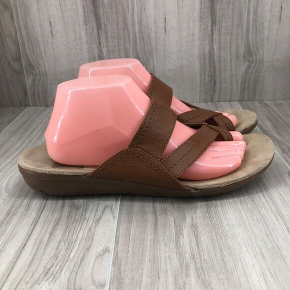 Baretraps Sandals Womens 11M Jadine Brown Slip On Shoes - Picture 1 of 11